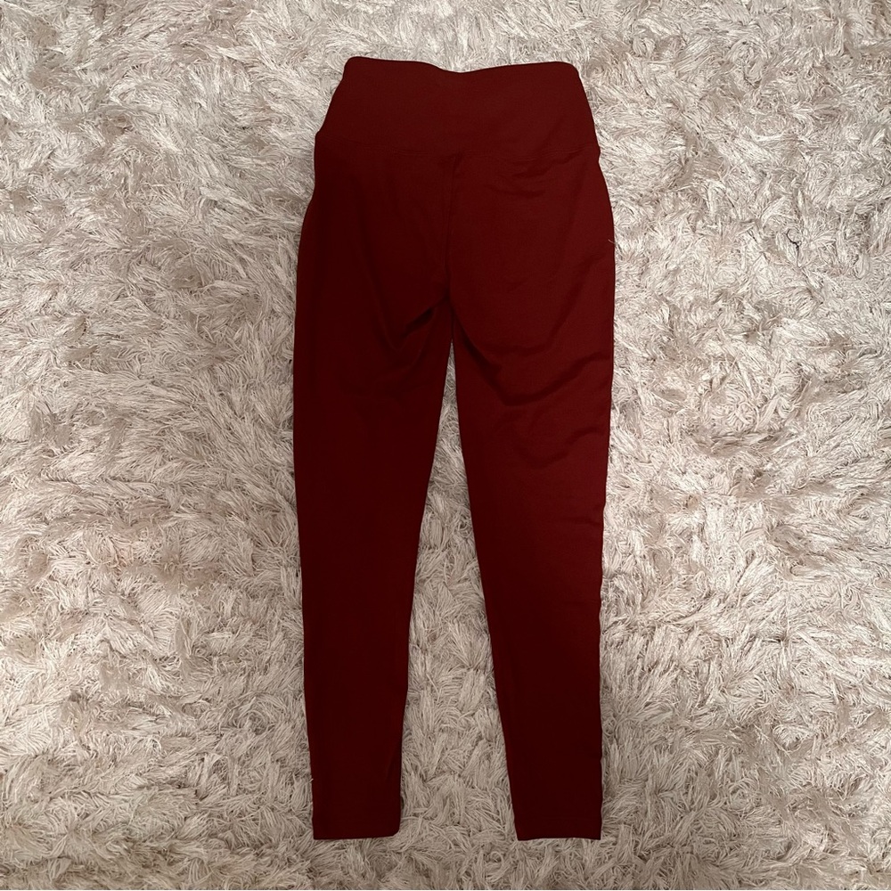 BOGO 🛍️ High-Waisted Burgundy/Rust Leggings